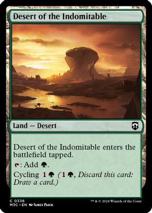 {C} Desert of the Indomitable (Ripple Foil) [Modern Horizons 3 Commander][RPF M3C 336]