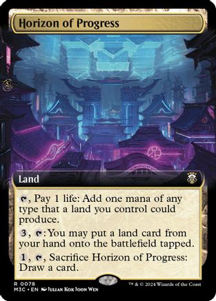 {R} Horizon of Progress (Extended Art) (Ripple Foil) [Modern Horizons 3 Commander][RPF M3C 078]