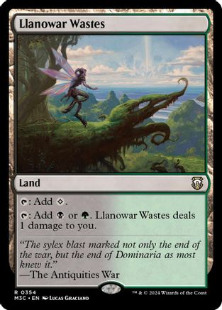 {R} Llanowar Wastes (Ripple Foil) [Modern Horizons 3 Commander][RPF M3C 354]