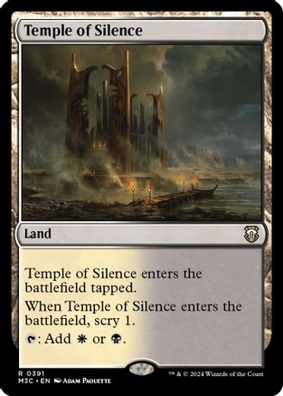 {R} Temple of Silence (Ripple Foil) [Modern Horizons 3 Commander][RPF M3C 391]
