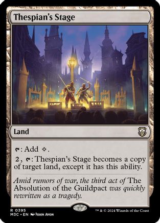 {R} Thespian's Stage (Ripple Foil) [Modern Horizons 3 Commander][RPF M3C 395]