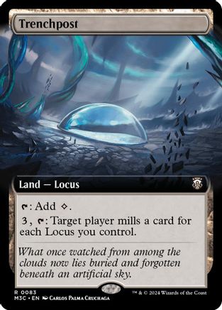 {R} Trenchpost (Extended Art) (Ripple Foil) [Modern Horizons 3 Commander][RPF M3C 083]