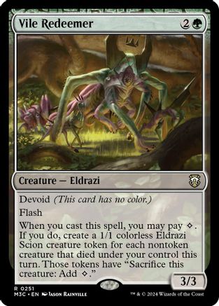 {R} Vile Redeemer (Ripple Foil) [Modern Horizons 3 Commander][RPF M3C 251]