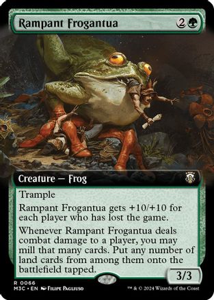 {R} Rampant Frogantua (Extended Art) (Ripple Foil) [Modern Horizons 3 Commander][RPF M3C 066]