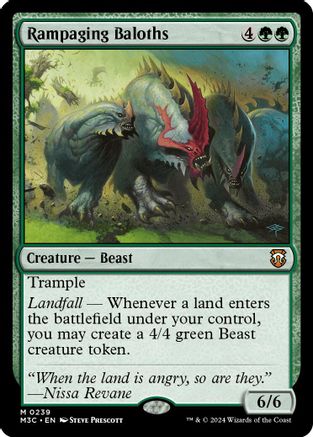 {R} Rampaging Baloths (Ripple Foil) [Modern Horizons 3 Commander][RPF M3C 239]