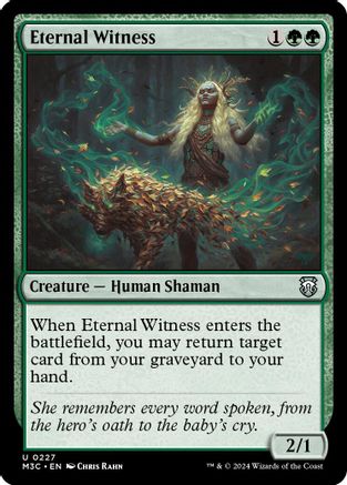 {C} Eternal Witness (Ripple Foil) [Modern Horizons 3 Commander][RPF M3C 227]