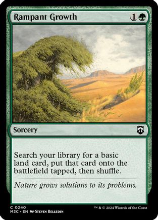 {C} Rampant Growth (Ripple Foil) [Modern Horizons 3 Commander][RPF M3C 240]