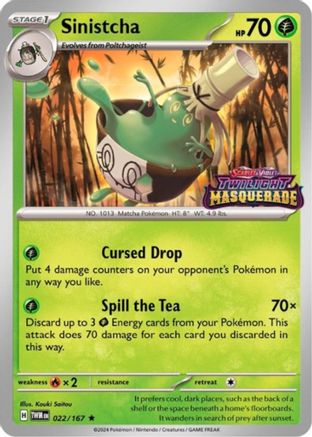 [PKM] Sinistcha (022/167) [Scarlet & Violet: Black Star Promos]