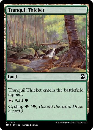 {C} Tranquil Thicket (Ripple Foil) [Modern Horizons 3 Commander][RPF M3C 398]