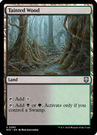 {C} Tainted Wood (Ripple Foil) [Modern Horizons 3 Commander][RPF M3C 383]