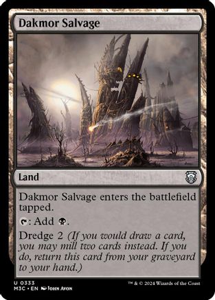 {C} Dakmor Salvage (Ripple Foil) [Modern Horizons 3 Commander][RPF M3C 333]