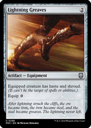 {C} Lightning Greaves (Ripple Foil) [Modern Horizons 3 Commander][RPF M3C 298]