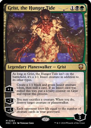 {R} Grist, the Hunger Tide (Ripple Foil) [Modern Horizons 3 Commander][RPF M3C 264]