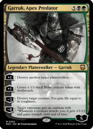 {R} Garruk, Apex Predator (Ripple Foil) [Modern Horizons 3 Commander][RPF M3C 262]