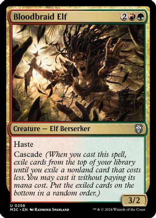 {C} Bloodbraid Elf (Ripple Foil) [Modern Horizons 3 Commander][RPF M3C 256]