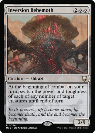 {R} Inversion Behemoth (Ripple Foil) [Modern Horizons 3 Commander][RPF M3C 034]