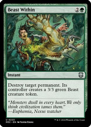 {C} Beast Within (Ripple Foil) [Modern Horizons 3 Commander][RPF M3C 223]