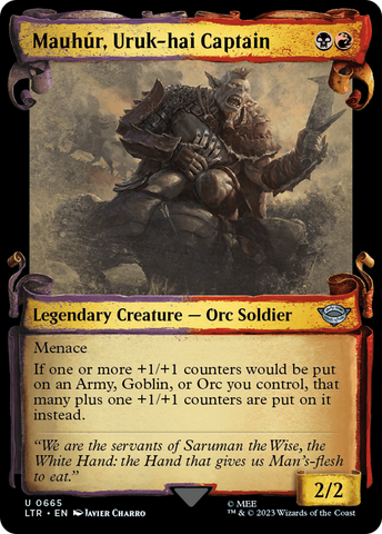 {C} Mauhur, Uruk-hai Captain [The Lord of the Rings: Tales of Middle-Earth Showcase Scrolls][LTR 665]