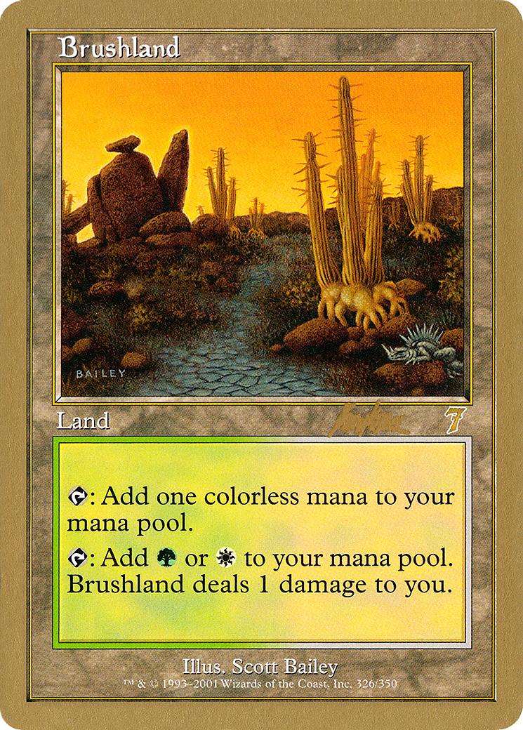 {R} Brushland (Brian Kibler) [World Championship Decks 2002][GB WC02 BK326]