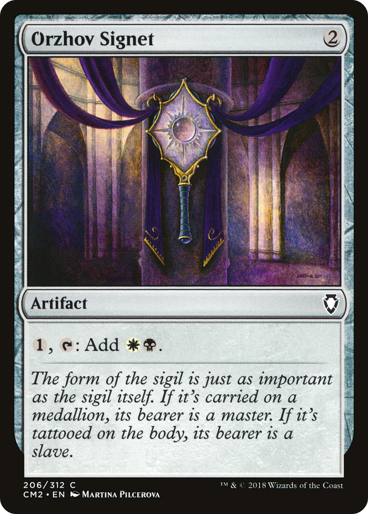 {C} Orzhov Signet [Commander Anthology Volume II][CM2 206]