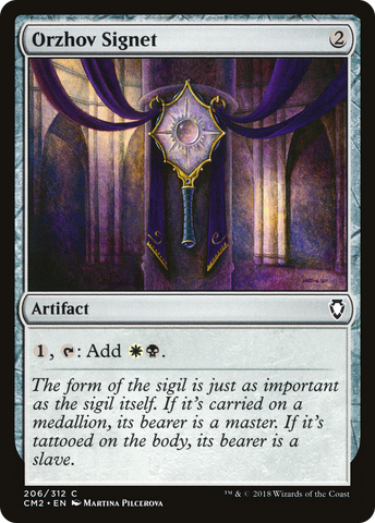 {C} Orzhov Signet [Commander Anthology Volume II][CM2 206]