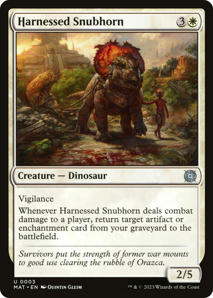 {C} Harnessed Snubhorn [March of the Machine: The Aftermath][MAT 003]