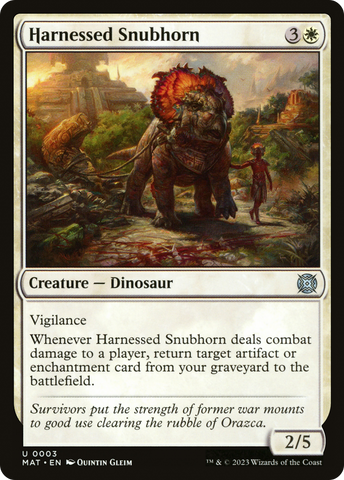 {C} Harnessed Snubhorn [March of the Machine: The Aftermath][MAT 003]