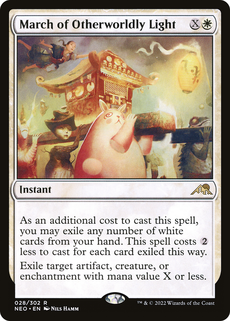 {R} March of Otherworldly Light [Kamigawa: Neon Dynasty][NEO 028]