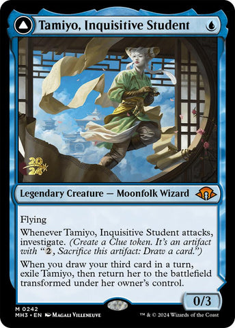 {R} Tamiyo, Inquisitive Student [Modern Horizons 3 Prerelese Promos][PR PMH3 242]