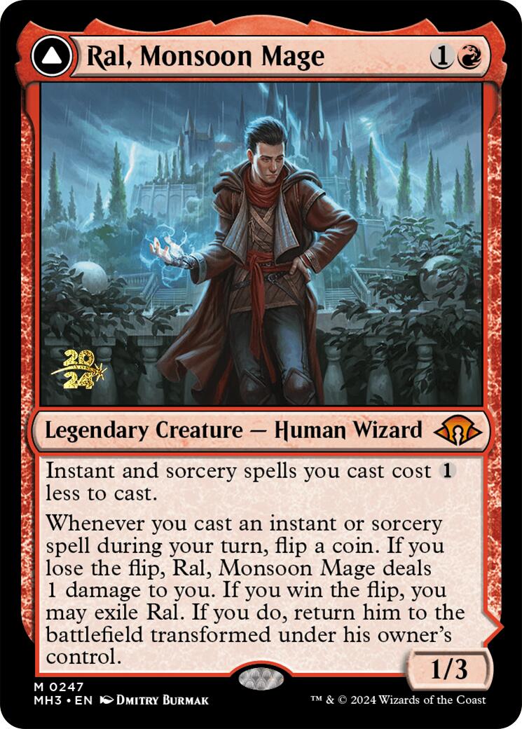 {R} Ral, Monsoon Mage [Modern Horizons 3 Prerelese Promos][PR PMH3 247]
