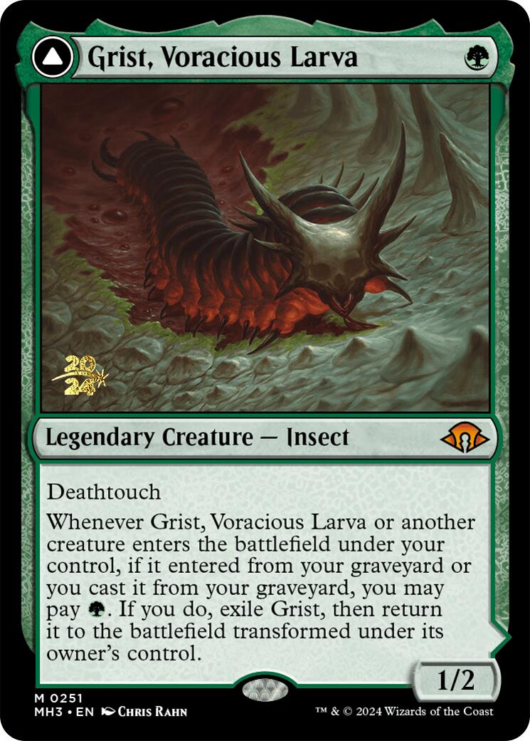 {R} Grist, Voracious Larva [Modern Horizons 3 Prerelese Promos][PR PMH3 251]