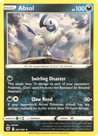 [PKM] Absol (097/189) (Cosmos Holo) [Miscellaneous Cards]