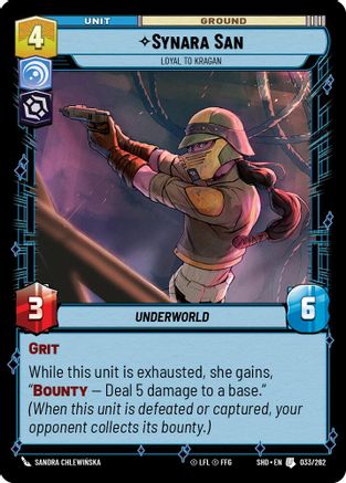 {SW-C}Synara San - Loyal to Kragan (033/262) [Shadows of the Galaxy]