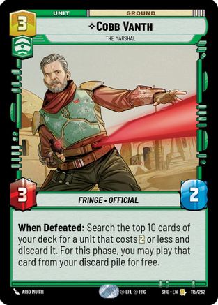 {SW-R}Cobb Vanth - The Marshal (115/262) [Shadows of the Galaxy]