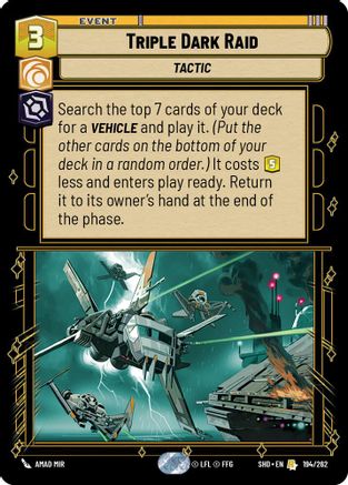 {SW-R}Triple Dark Raid (194/262) [Shadows of the Galaxy]
