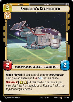{SW-C}Smuggler's Starfighter (215/262) [Shadows of the Galaxy]