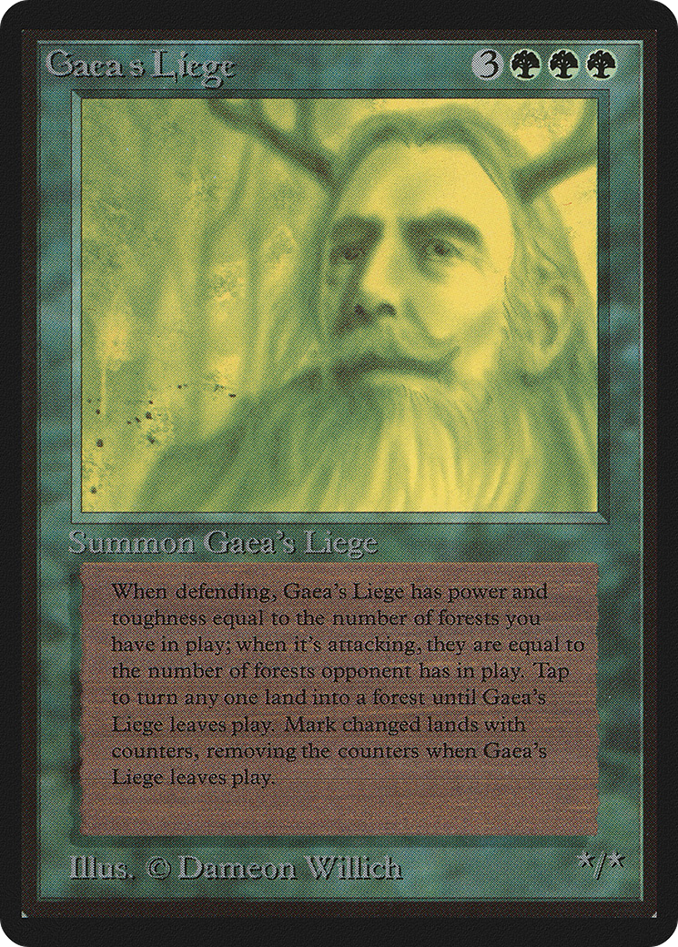 {R} Gaea's Liege [Beta Edition][LEB 197] - Misty Mountain Games