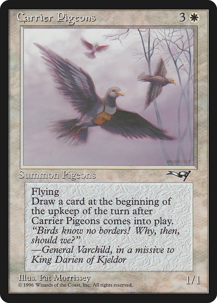 {C} Carrier Pigeons (Holding Pigeon) [Alliances][ALL 1A]