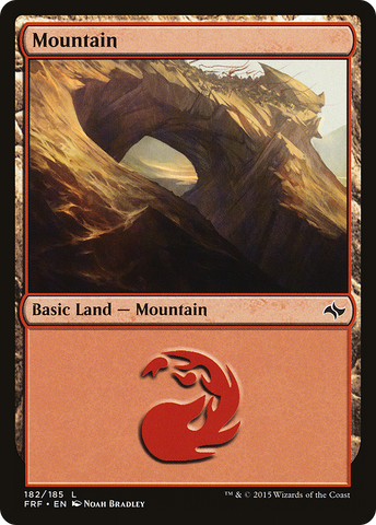 {B}[FRF 182] Mountain (182) [Fate Reforged]