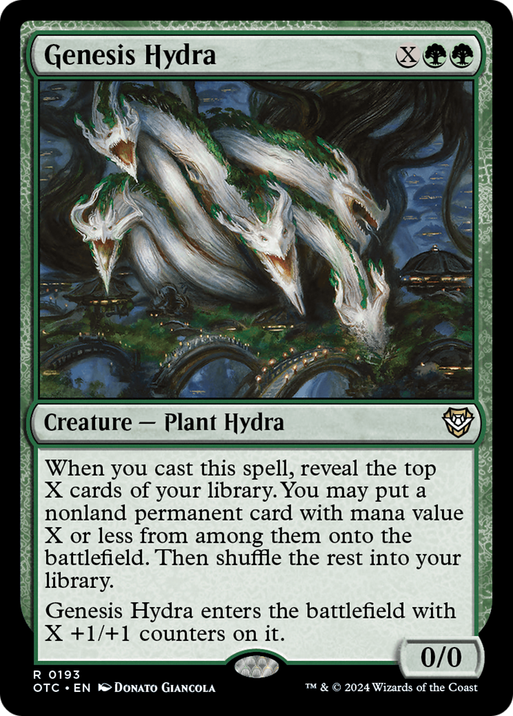 {R} Genesis Hydra [Outlaws of Thunder Junction Commander][OTC 193]
