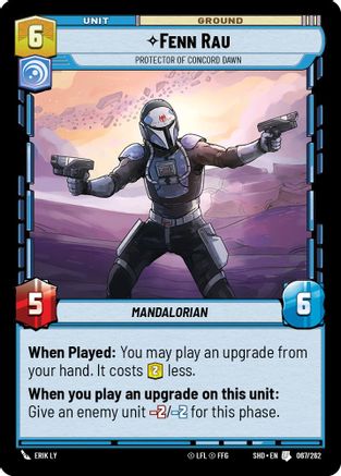{SW-C}Fenn Rau - Protector of Concord Dawn (067/262) [Shadows of the Galaxy]