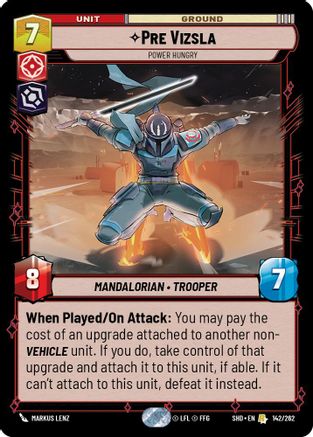 {SW-R}Pre Vizsla - Power Hungry (142/262) [Shadows of the Galaxy]