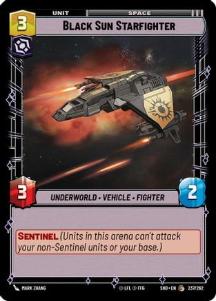 {SW-C}Black Sun Starfighter (237/262) [Shadows of the Galaxy]