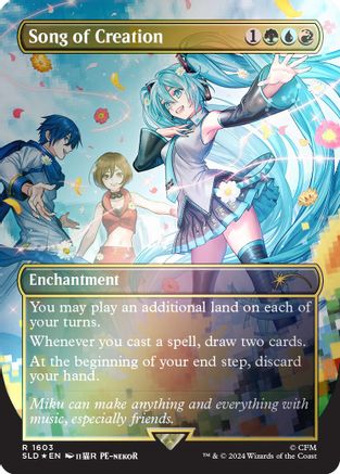 {R} Song of Creation (Rainbow Foil) (Japanese) [Secret Lair Drop Series][JP RBF SLD 1603]