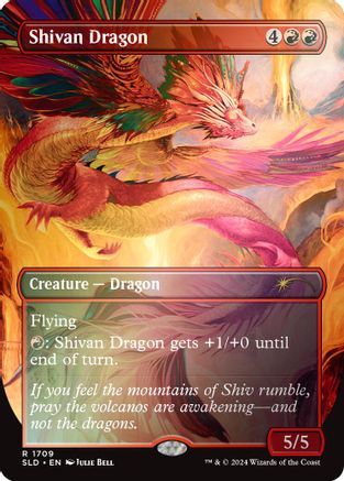 {R} Shivan Dragon (Rainbow Foil) [Secret Lair Drop Series][RBF SLD 1709]