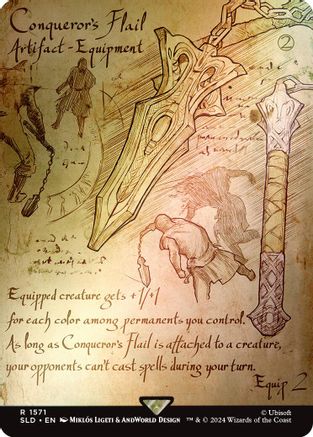 {R} Conqueror's Flail (Rainbow Foil) [Secret Lair Drop Series][RBF SLD 1571]