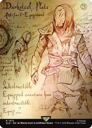 {R} Darksteel Plate (Rainbow Foil) [Secret Lair Drop Series][RBF SLD 1572]