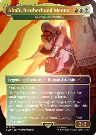 {R} Altair, Brotherhood Mentor - Kelsien, the Plague (Rainbow Foil) [Secret Lair Drop Series][RBF SLD 1558]