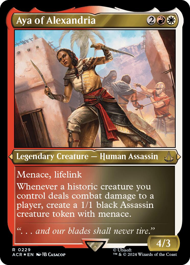 {R} Aya of Alexandria (Foil Etched) [Assassin's Creed][ACR 229]