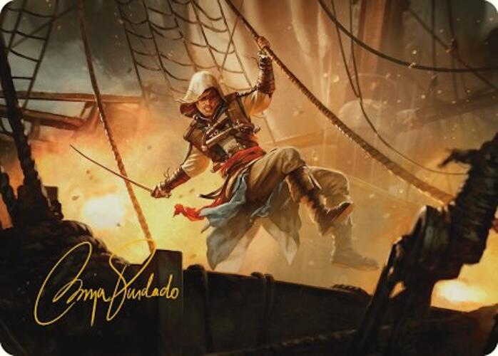 {A} Edward Kenway Art Card (Gold-Stamped Signature) [Assassin's Creed Art Series][GS AACR 005]